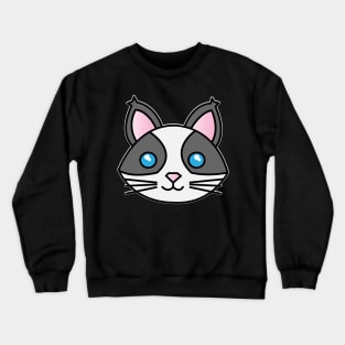 Cat Face 5 - Cat Lover Cats Crewneck Sweatshirt